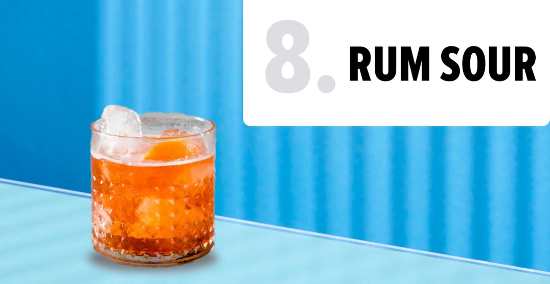 8. Rum Sour